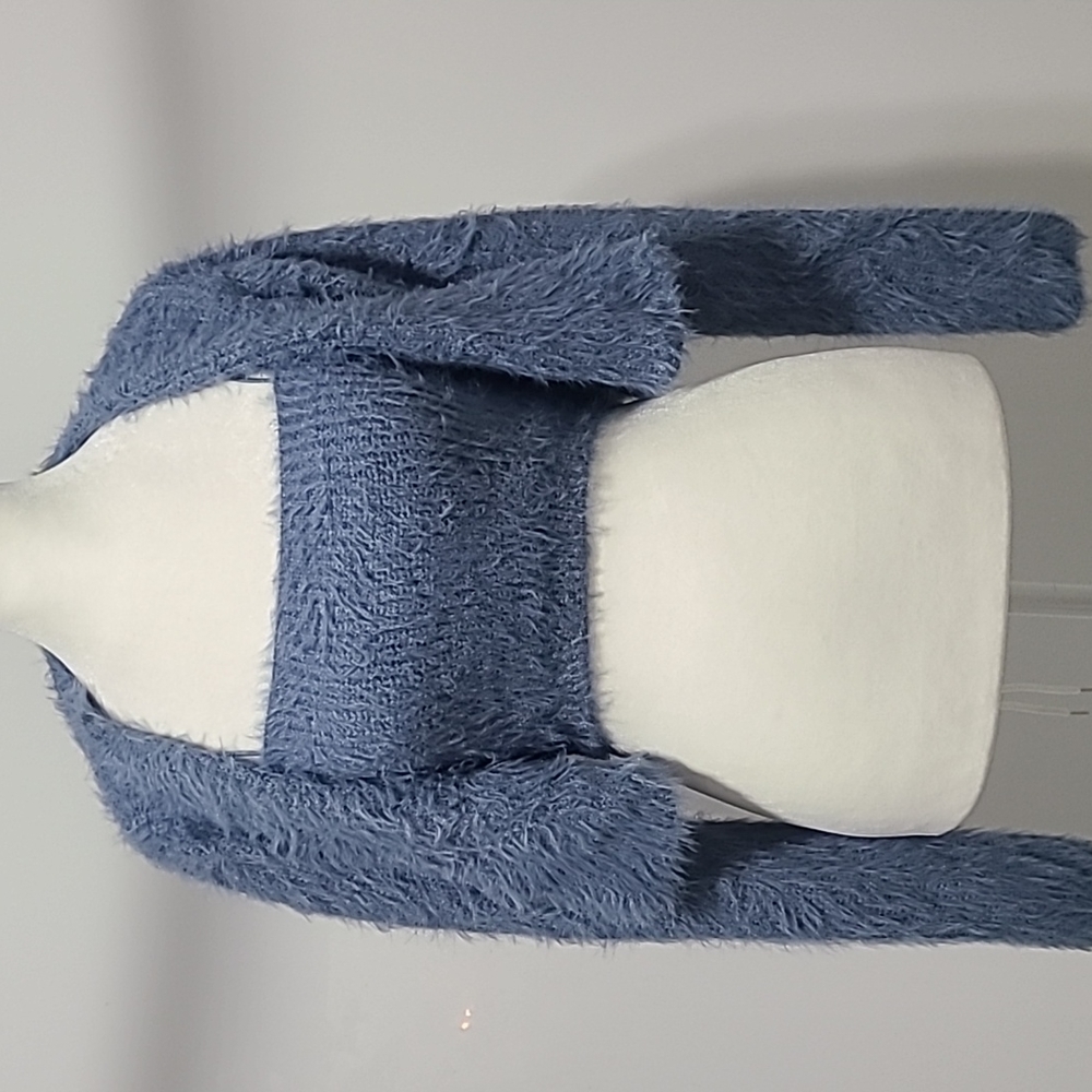 Flash Sale SET CAMI & CROPPED CARDIGAN BLUE S